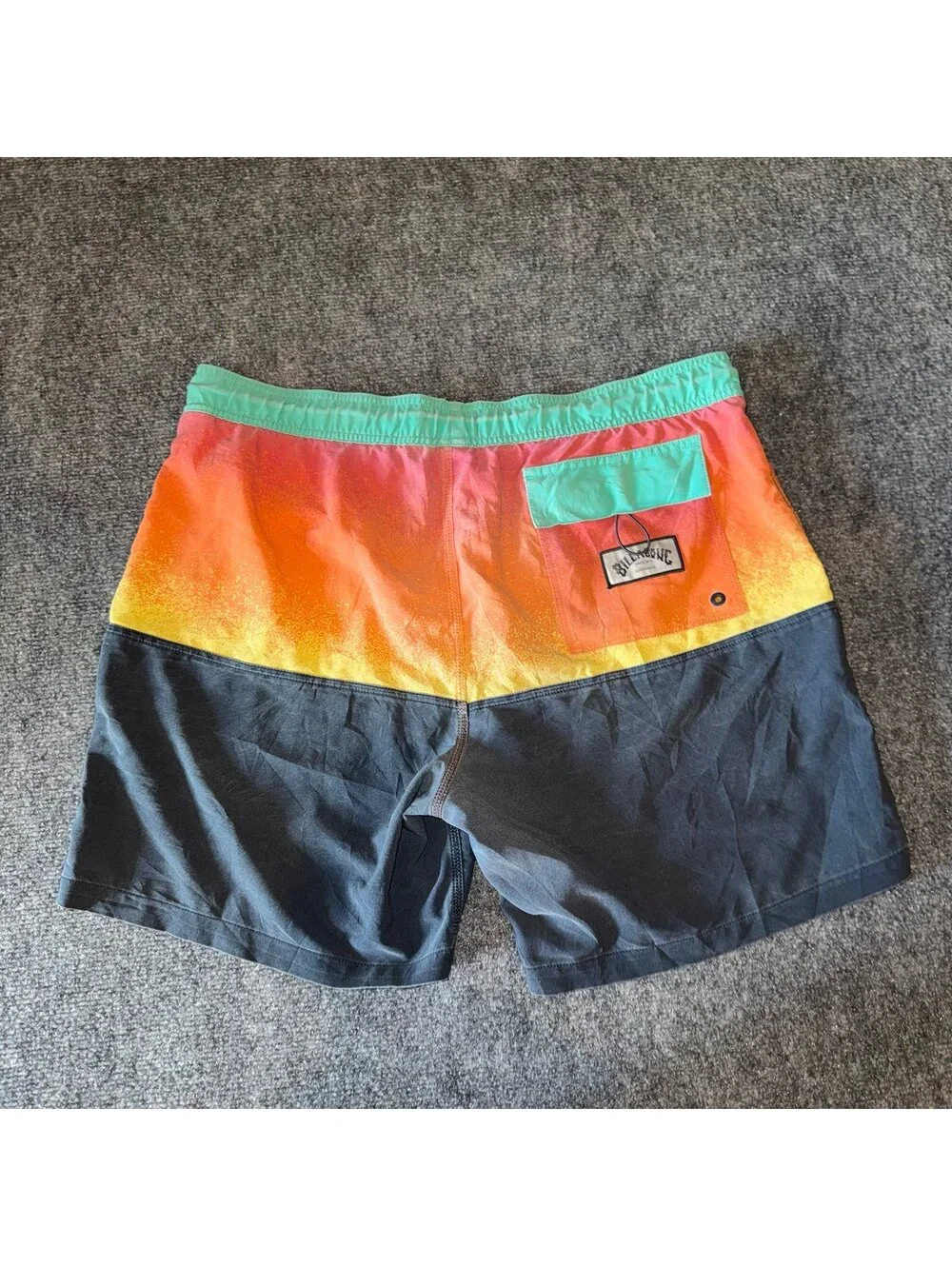 Billabong Fade Swim Trunks Mens XL Vtg y2k 90s Rare
